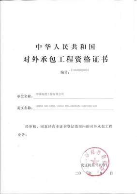 對(duì)外承包工程資格證書 中國(guó)企業(yè)“走出去”的關(guān)鍵通行證